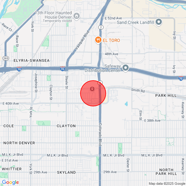 map of delivery location