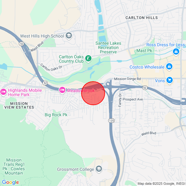 map of departure location