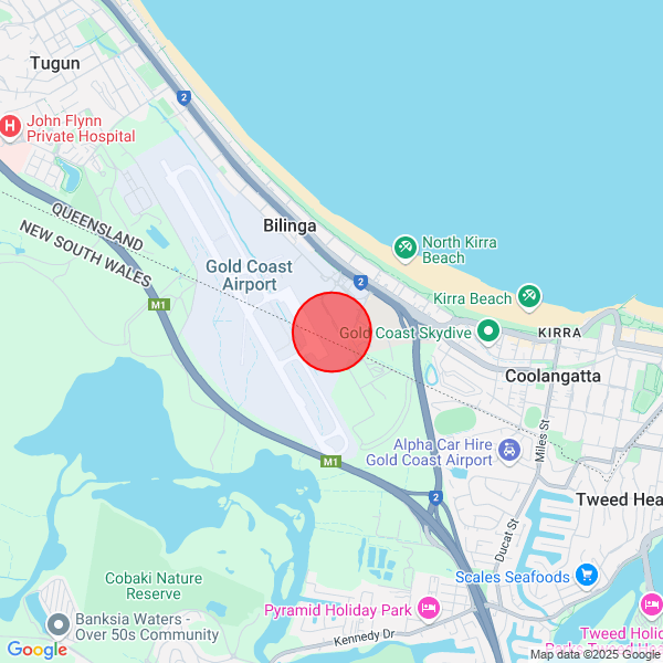 map of delivery location