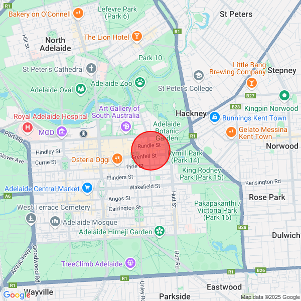 map of delivery location