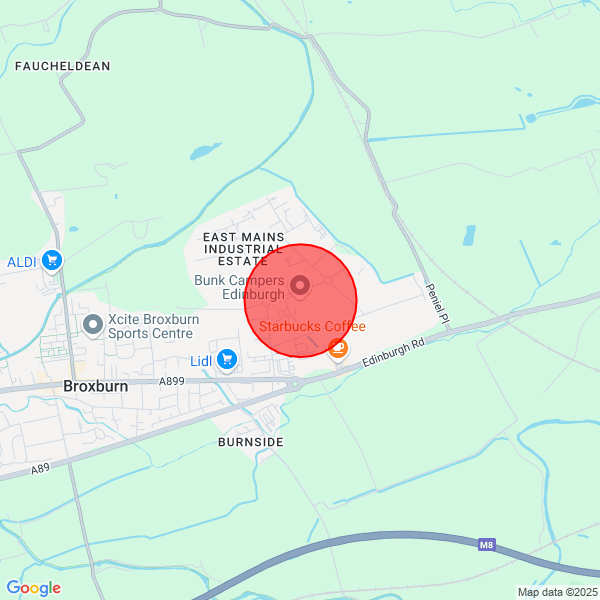 map of departure location