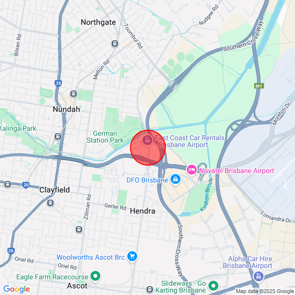 map of delivery location