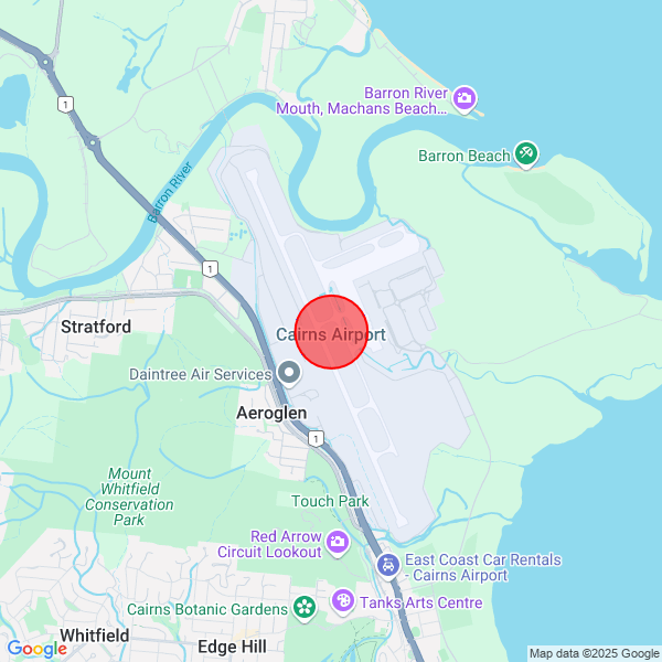 map of departure location