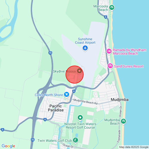 map of departure location