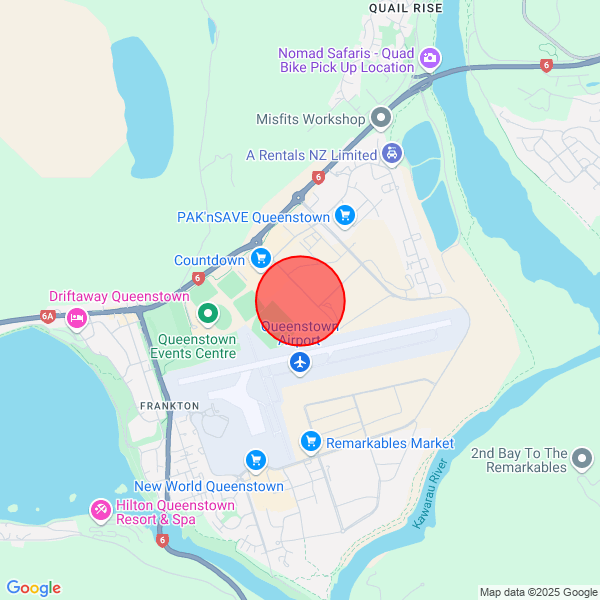 map of departure location