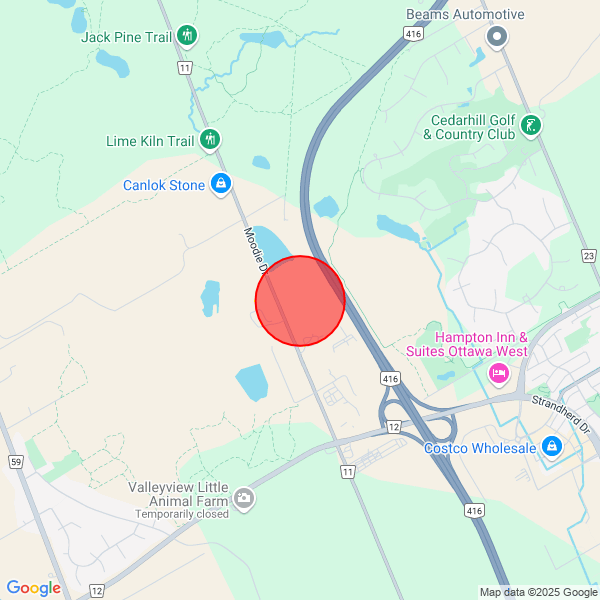 map of delivery location