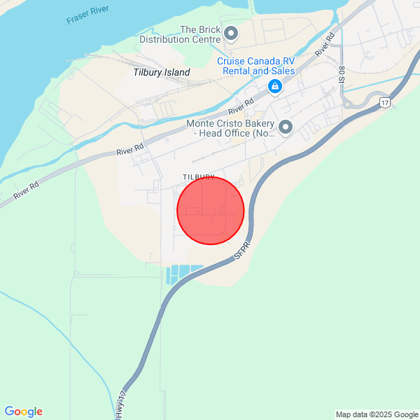map of delivery location