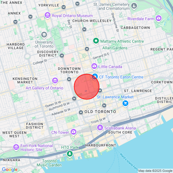 map of delivery location