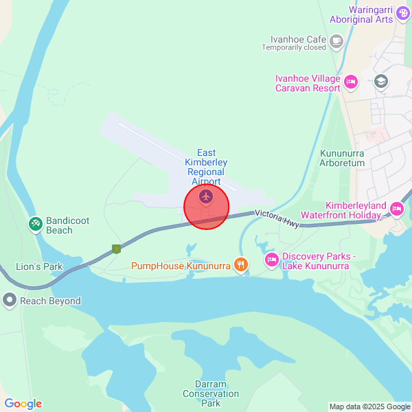 map of delivery location