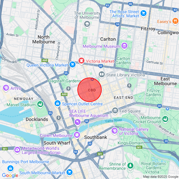map of departure location