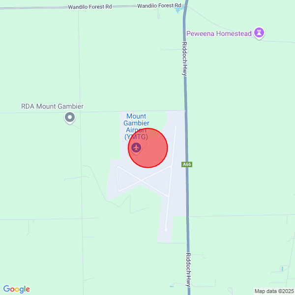 map of delivery location