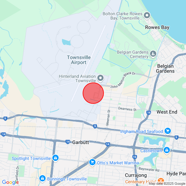 map of delivery location