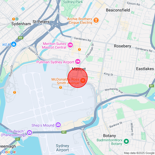 map of delivery location