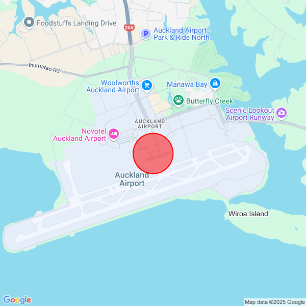 map of delivery location