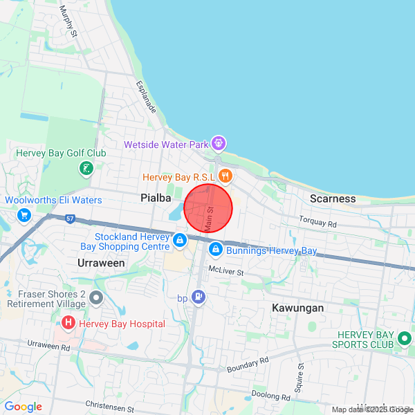 map of departure location