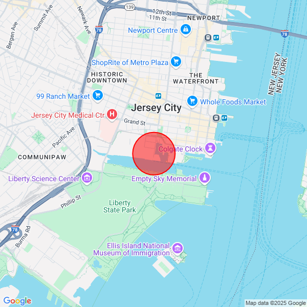 map of delivery location