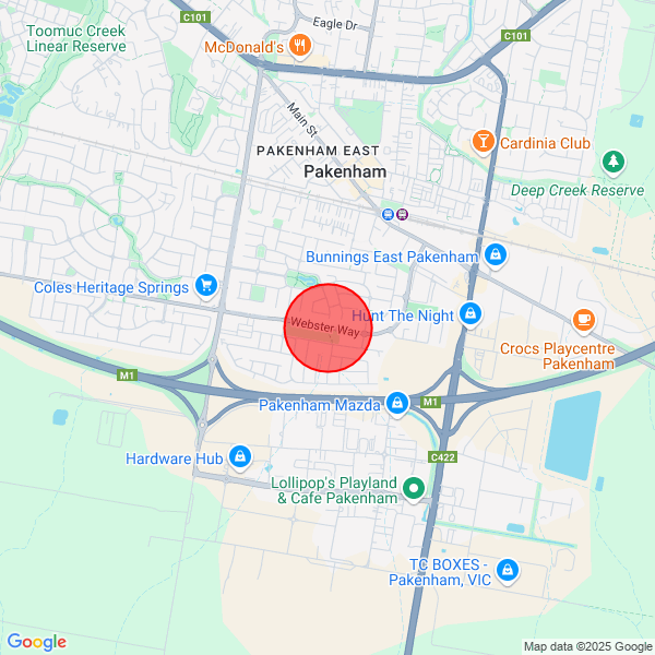 map of departure location