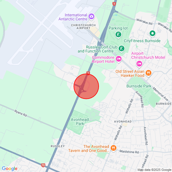 map of departure location