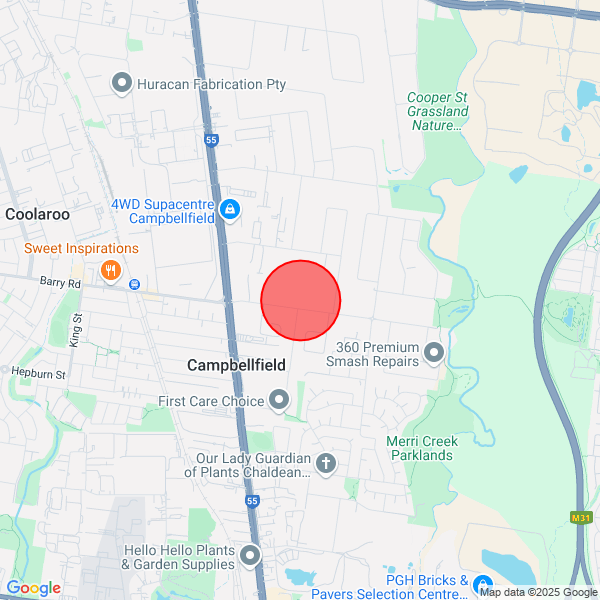 map of delivery location