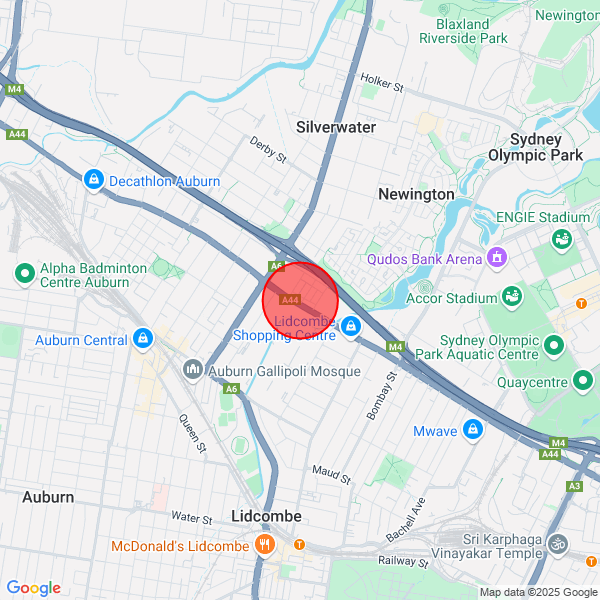 map of delivery location