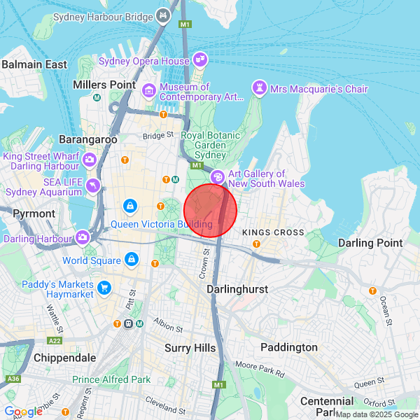 map of delivery location