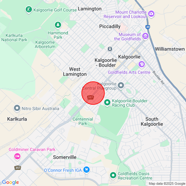 map of delivery location