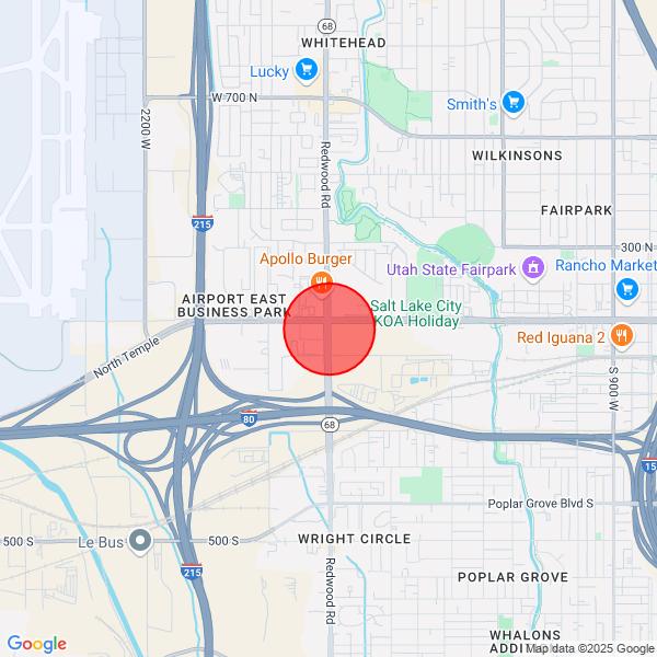 map of departure location