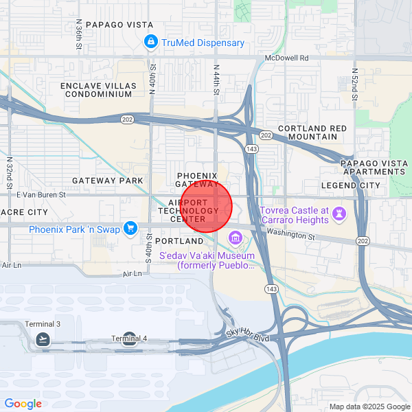 map of delivery location
