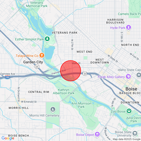 map of delivery location