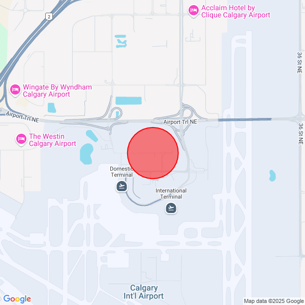 map of departure location