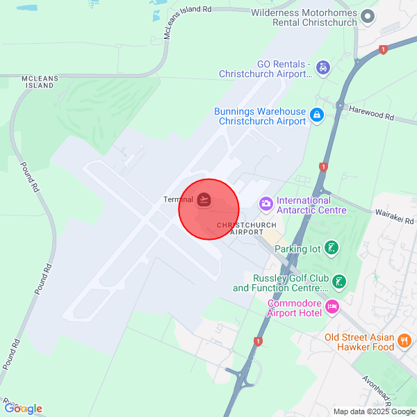 map of delivery location