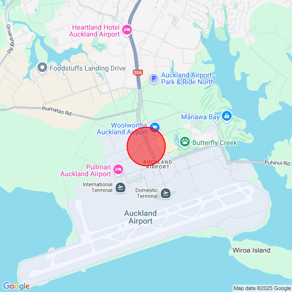 map of delivery location