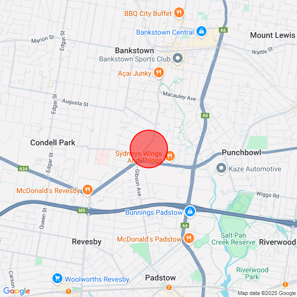 map of departure location