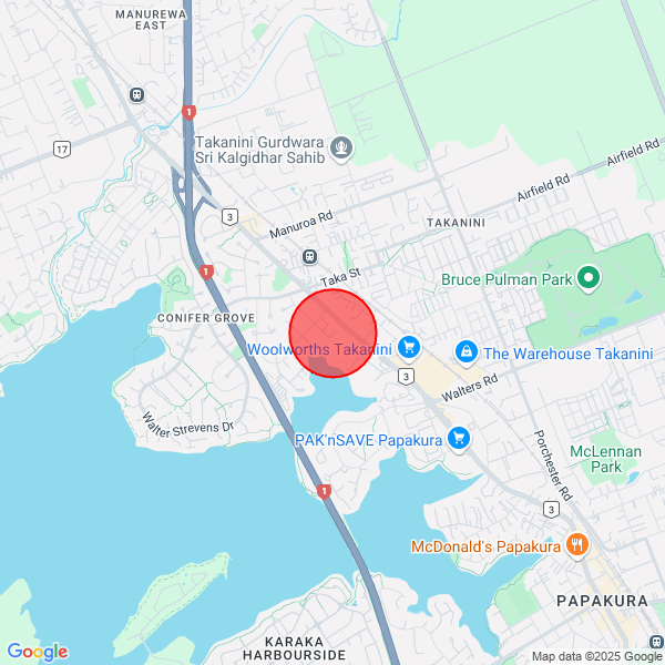 map of delivery location