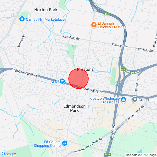 map of departure location