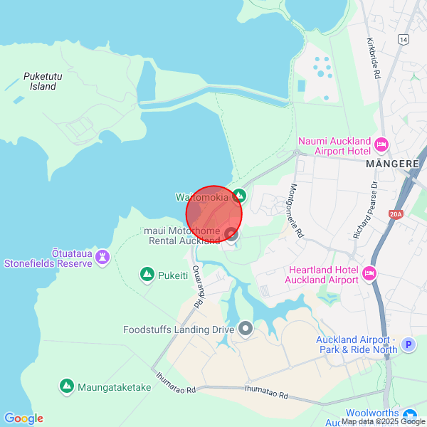 map of delivery location