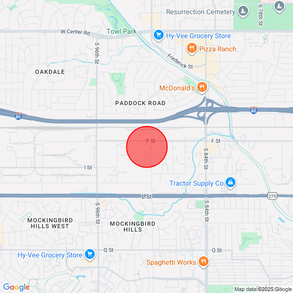 map of delivery location