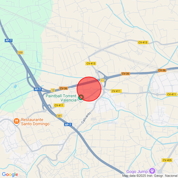 map of delivery location