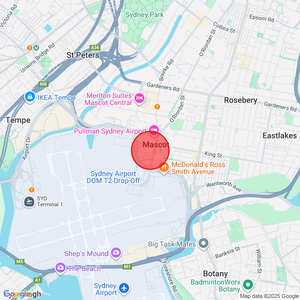 map of delivery location