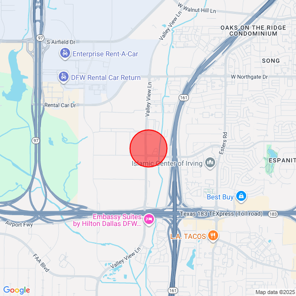 map of departure location