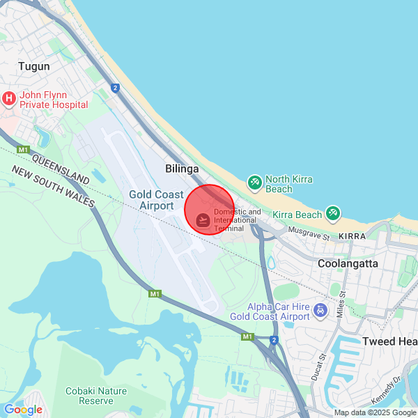 map of delivery location