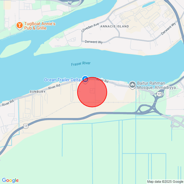 map of departure location