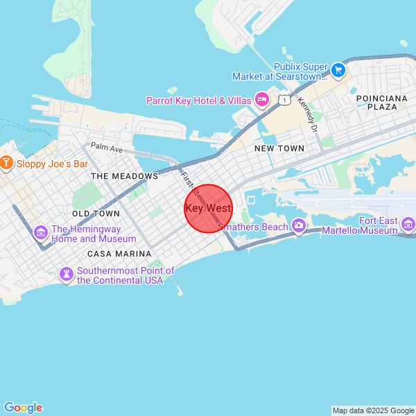 map of delivery location