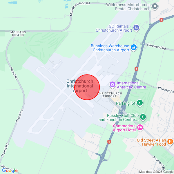 map of delivery location