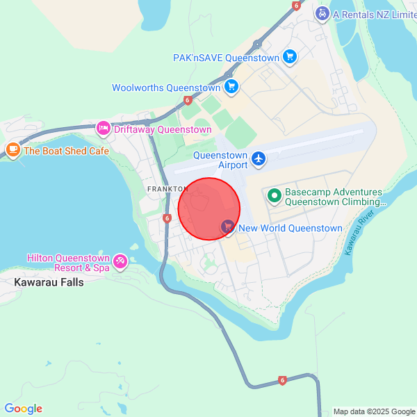 map of departure location
