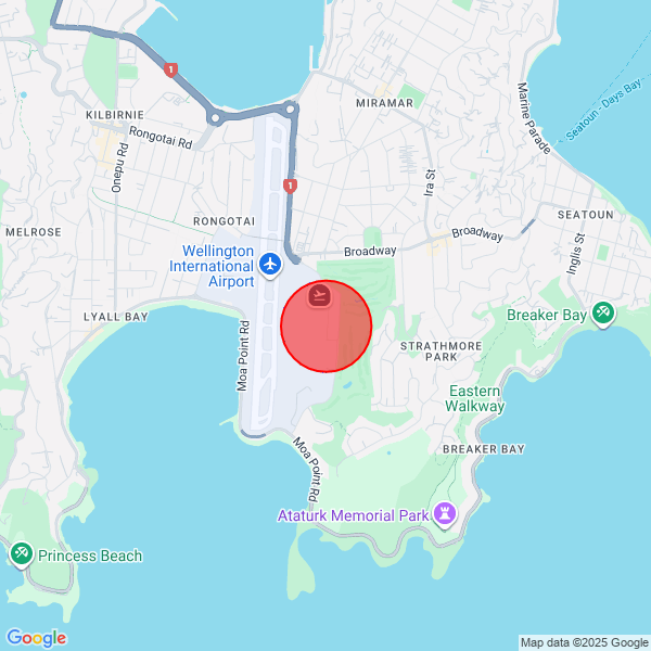 map of departure location