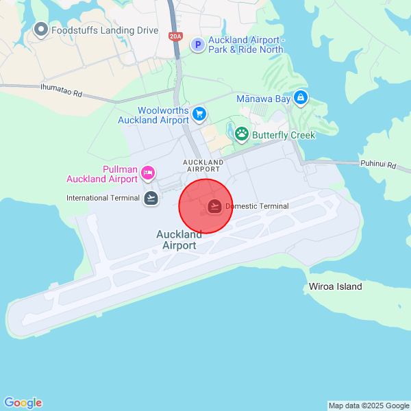 map of delivery location