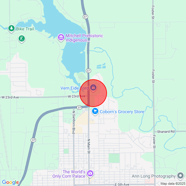 map of departure location