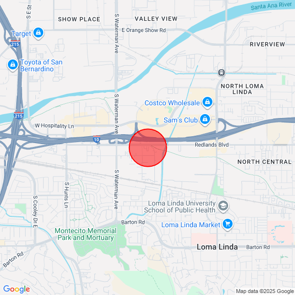 map of delivery location