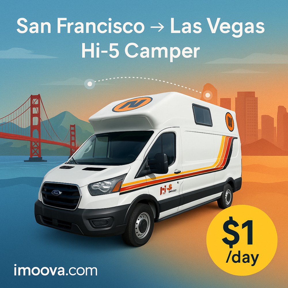 Hi-5 Camper available for relocation from San Francisco to Las Vegas